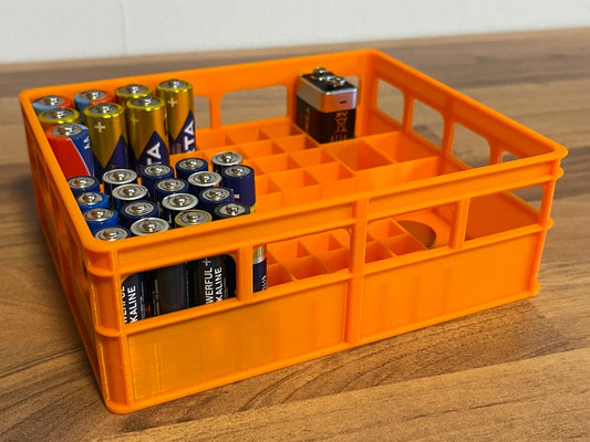 3D Printed Battery Holder Crate