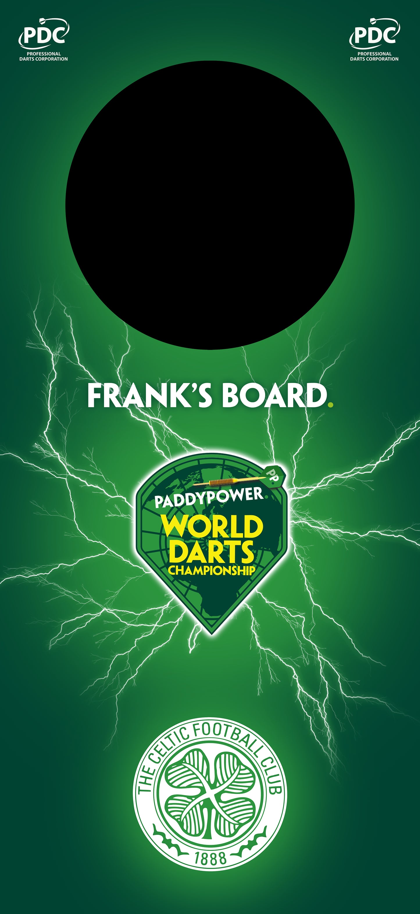 Personalized Dartboard Backdrop