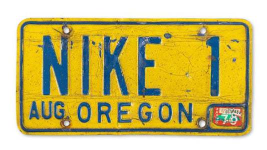 NIKE 1  License Plate Prop