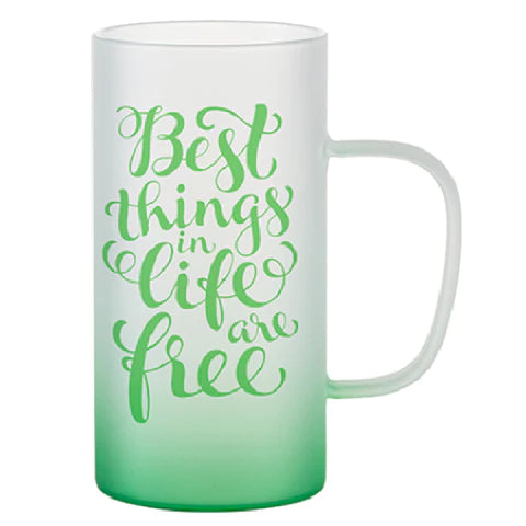 Personalised Green Frosted 22oz Beer Stein
