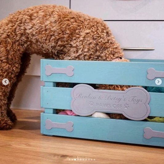 Personalised Dog Toy Storage Crate