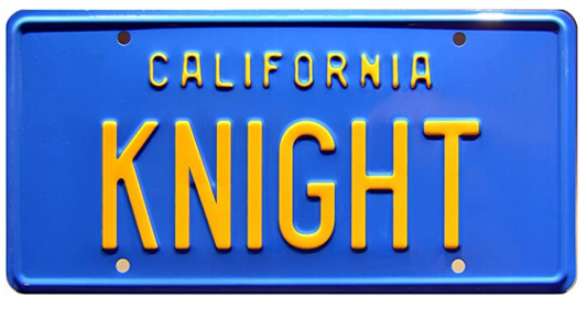Knight Rider License Plate Prop